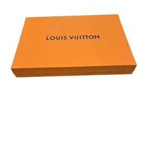 Louis Vuitton Signature Orange Box with Tissue Paper and Tag 11.5x16x2